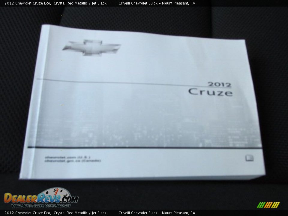 2012 Chevrolet Cruze Eco Crystal Red Metallic / Jet Black Photo #29