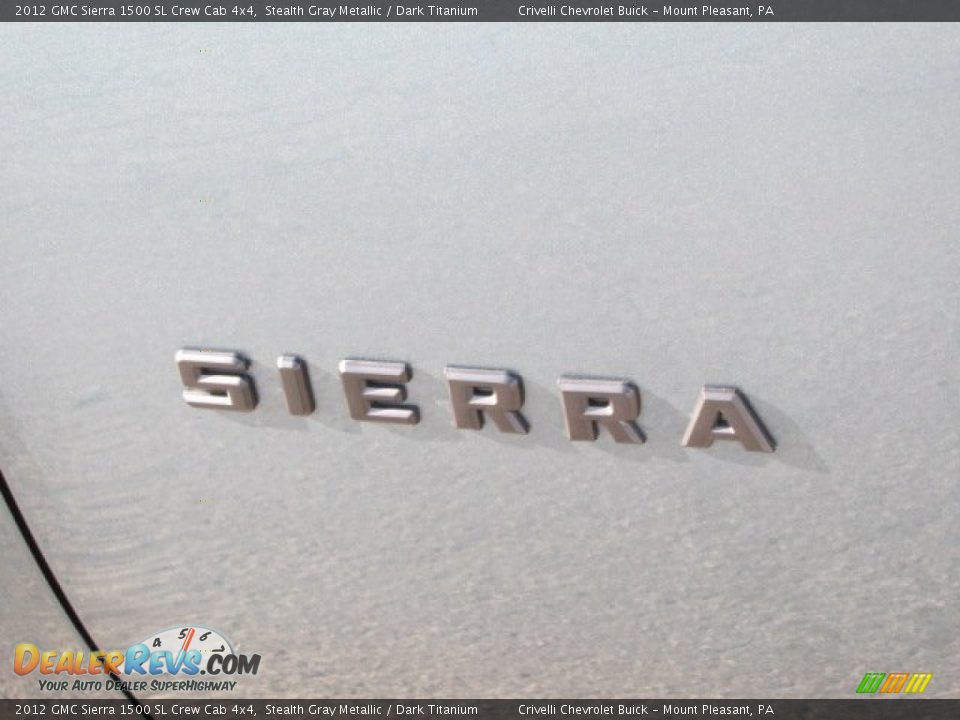2012 GMC Sierra 1500 SL Crew Cab 4x4 Stealth Gray Metallic / Dark Titanium Photo #4