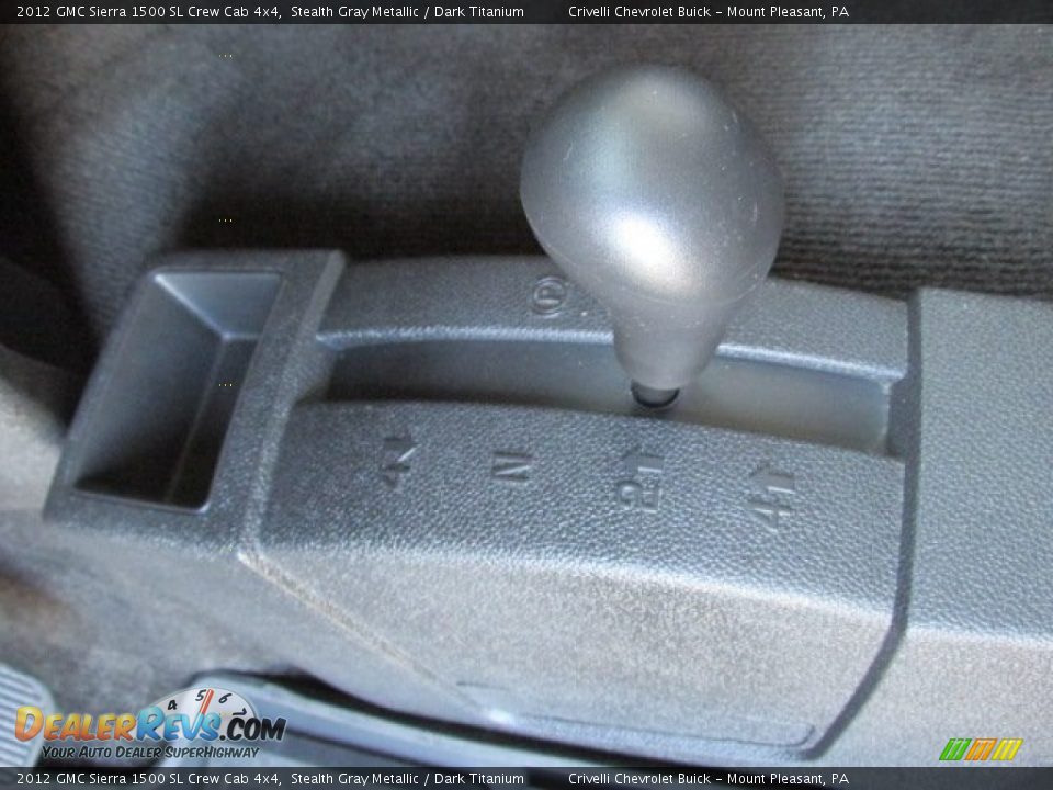 2012 GMC Sierra 1500 SL Crew Cab 4x4 Stealth Gray Metallic / Dark Titanium Photo #23