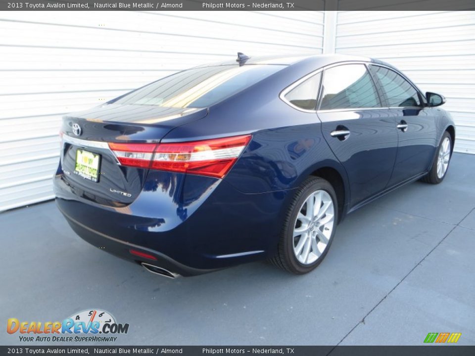 2013 Toyota Avalon Limited Nautical Blue Metallic / Almond Photo #4