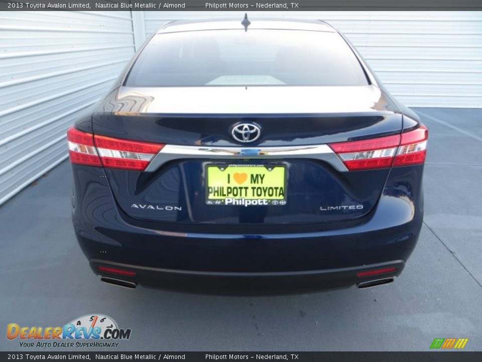 2013 Toyota Avalon Limited Nautical Blue Metallic / Almond Photo #5