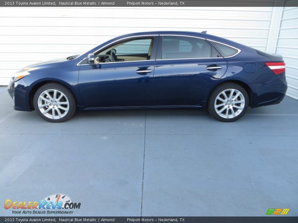 2013 Toyota Avalon Limited Nautical Blue Metallic / Almond Photo #6