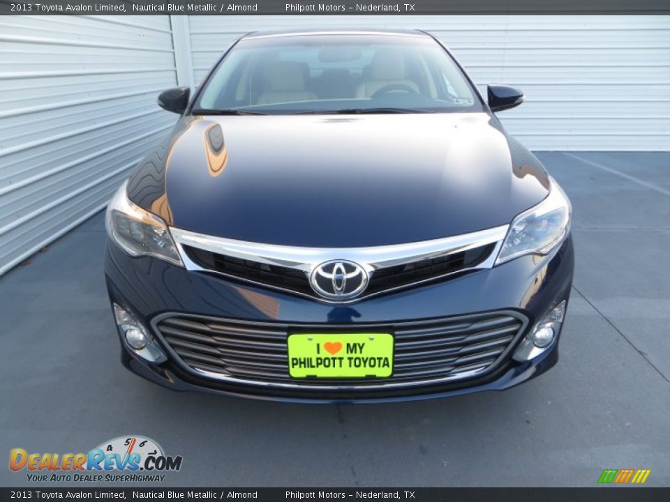 2013 Toyota Avalon Limited Nautical Blue Metallic / Almond Photo #8