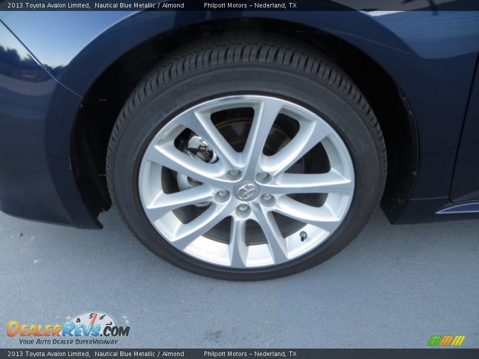2013 Toyota Avalon Limited Nautical Blue Metallic / Almond Photo #12