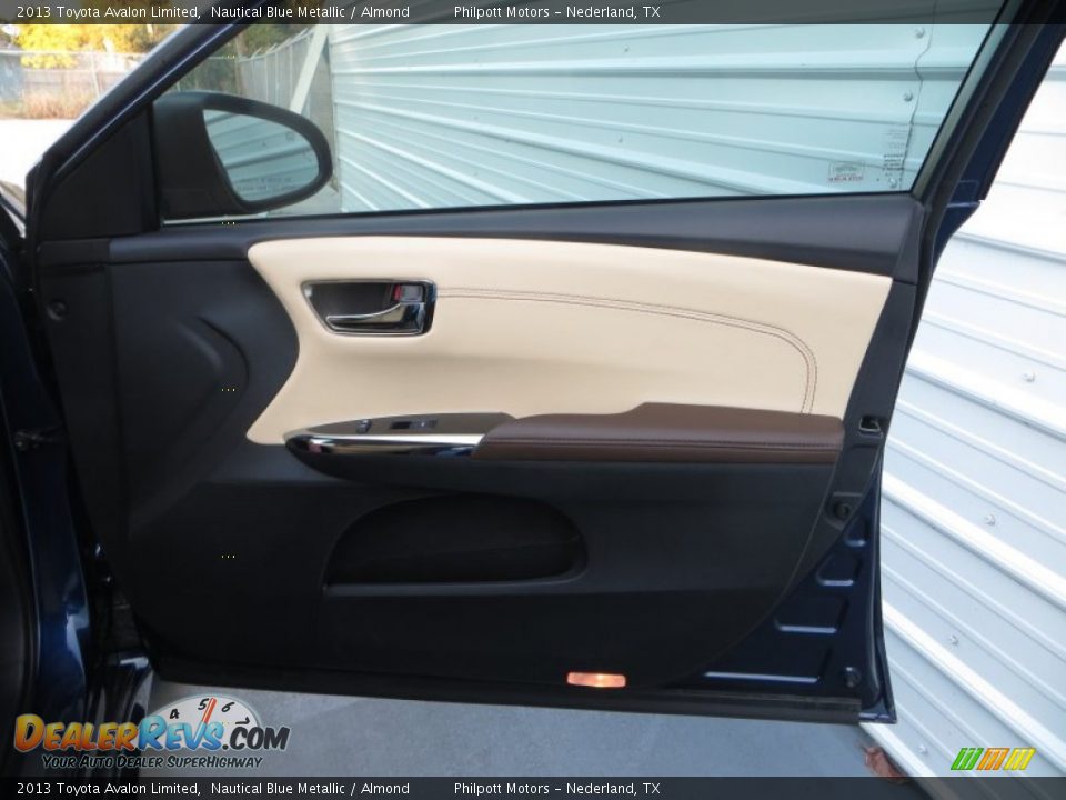 2013 Toyota Avalon Limited Nautical Blue Metallic / Almond Photo #17