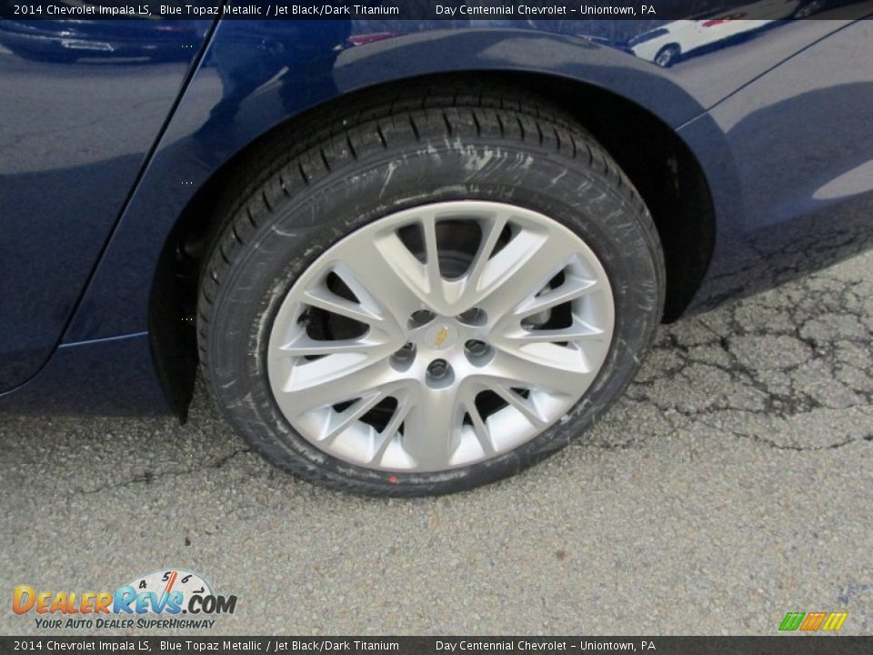 2014 Chevrolet Impala LS Blue Topaz Metallic / Jet Black/Dark Titanium Photo #3