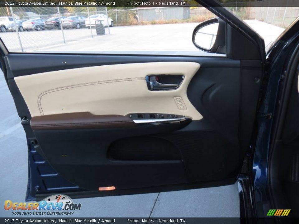 2013 Toyota Avalon Limited Nautical Blue Metallic / Almond Photo #23