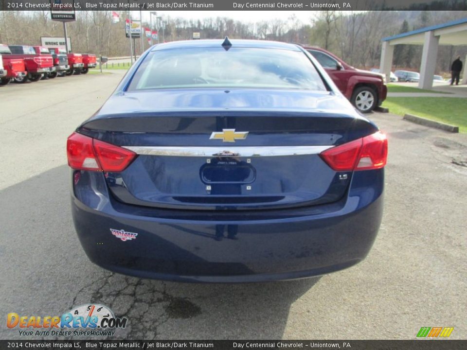 2014 Chevrolet Impala LS Blue Topaz Metallic / Jet Black/Dark Titanium Photo #5