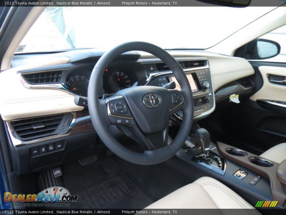 2013 Toyota Avalon Limited Nautical Blue Metallic / Almond Photo #25