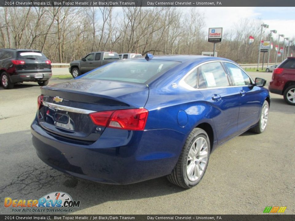 2014 Chevrolet Impala LS Blue Topaz Metallic / Jet Black/Dark Titanium Photo #6