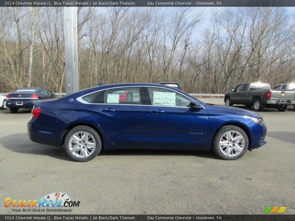 2014 Chevrolet Impala LS Blue Topaz Metallic / Jet Black/Dark Titanium Photo #7