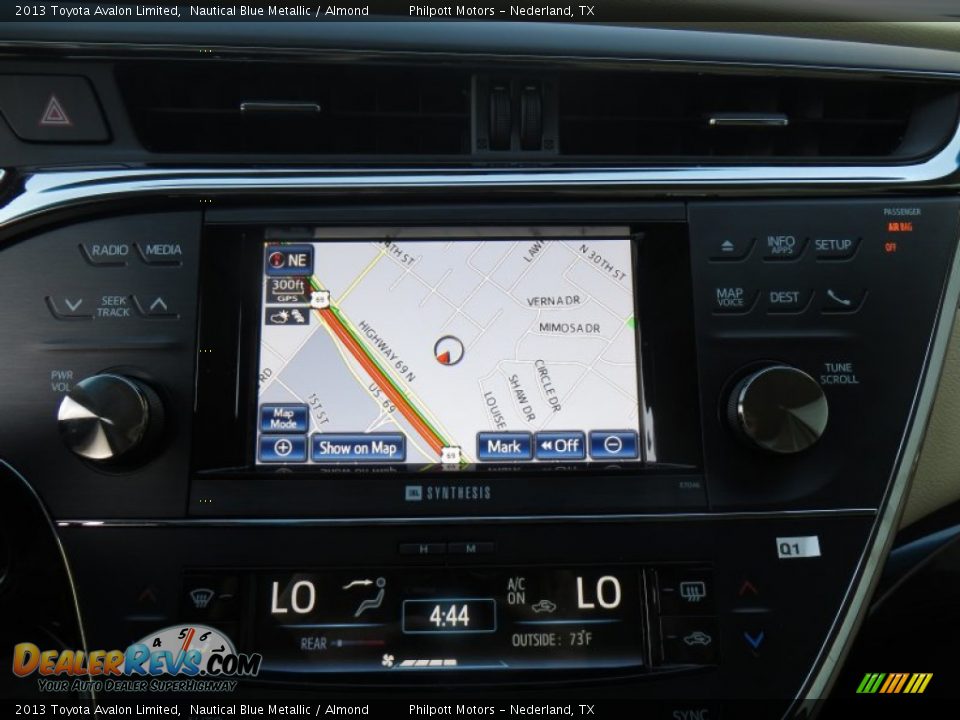 2013 Toyota Avalon Limited Nautical Blue Metallic / Almond Photo #30