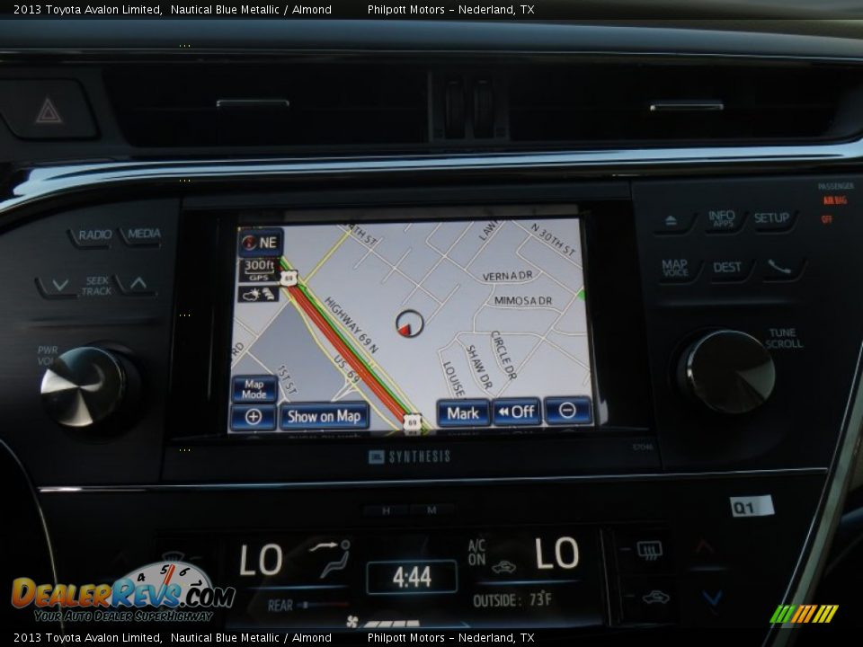 2013 Toyota Avalon Limited Nautical Blue Metallic / Almond Photo #31