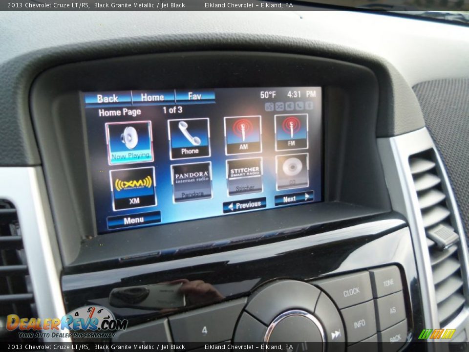 2013 Chevrolet Cruze LT/RS Black Granite Metallic / Jet Black Photo #19