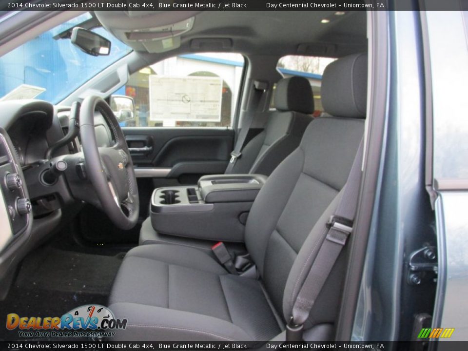 2014 Chevrolet Silverado 1500 LT Double Cab 4x4 Blue Granite Metallic / Jet Black Photo #12