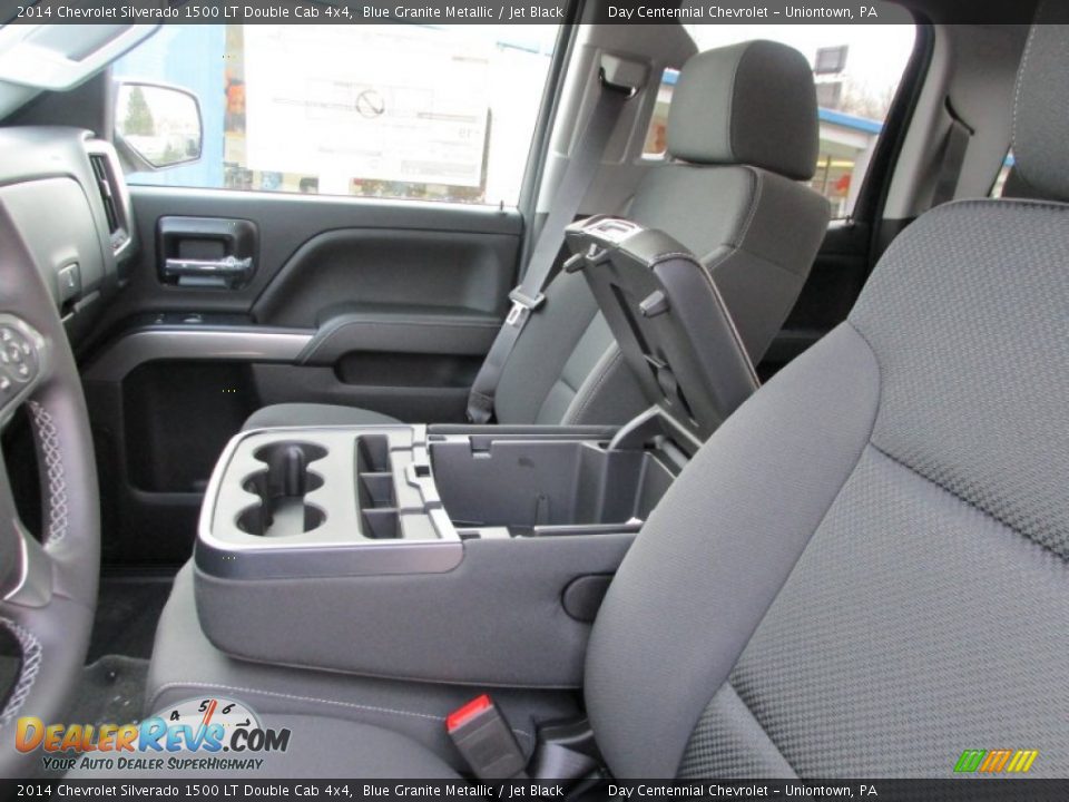 2014 Chevrolet Silverado 1500 LT Double Cab 4x4 Blue Granite Metallic / Jet Black Photo #14