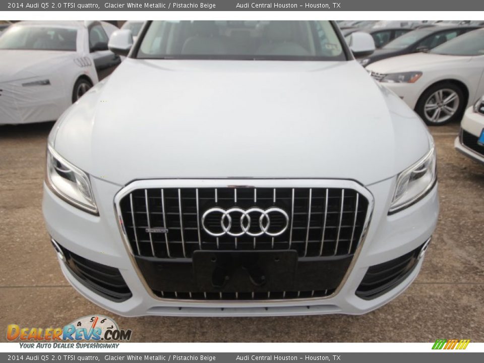 2014 Audi Q5 2.0 TFSI quattro Glacier White Metallic / Pistachio Beige Photo #2