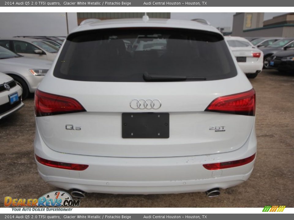 2014 Audi Q5 2.0 TFSI quattro Glacier White Metallic / Pistachio Beige Photo #7