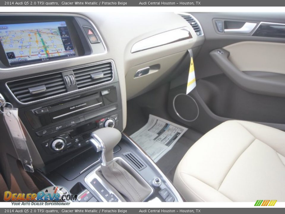 2014 Audi Q5 2.0 TFSI quattro Glacier White Metallic / Pistachio Beige Photo #11