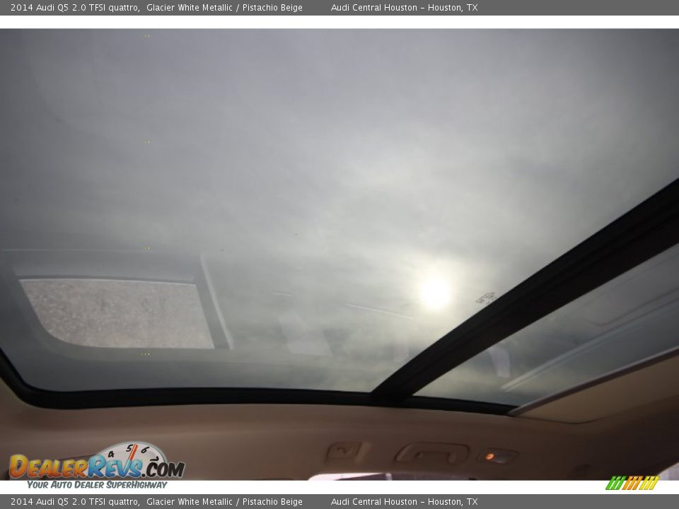 2014 Audi Q5 2.0 TFSI quattro Glacier White Metallic / Pistachio Beige Photo #13