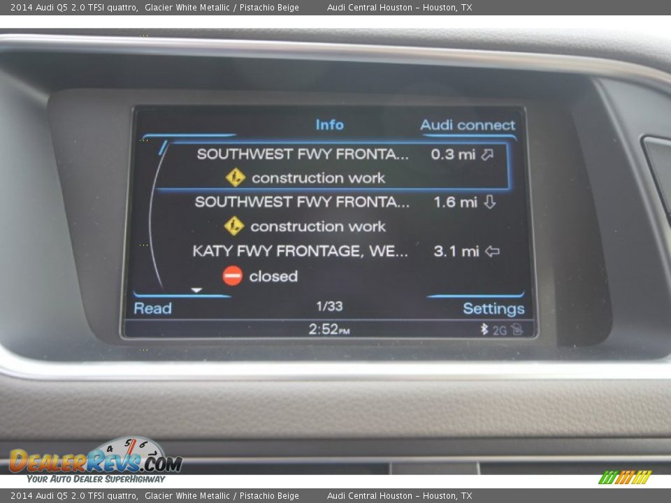 2014 Audi Q5 2.0 TFSI quattro Glacier White Metallic / Pistachio Beige Photo #21