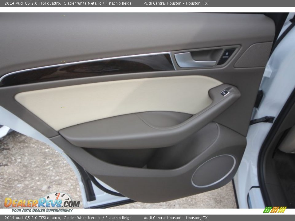 2014 Audi Q5 2.0 TFSI quattro Glacier White Metallic / Pistachio Beige Photo #26