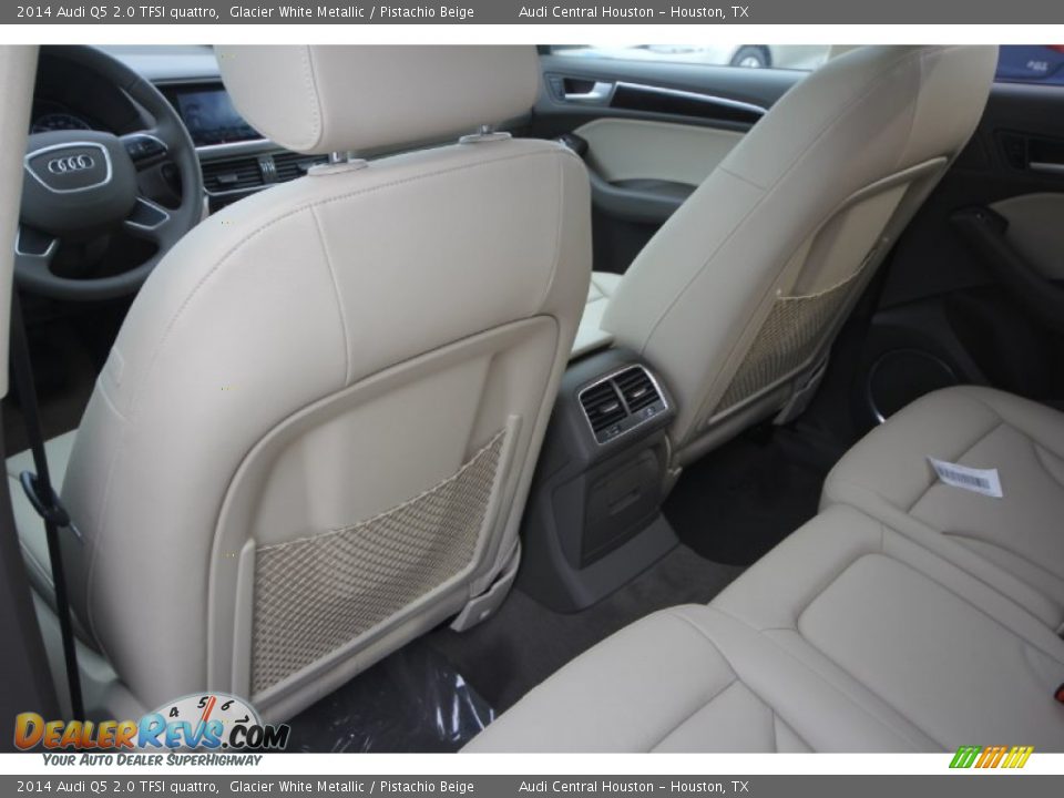 2014 Audi Q5 2.0 TFSI quattro Glacier White Metallic / Pistachio Beige Photo #27