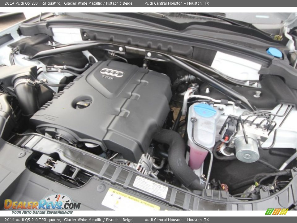 2014 Audi Q5 2.0 TFSI quattro Glacier White Metallic / Pistachio Beige Photo #33