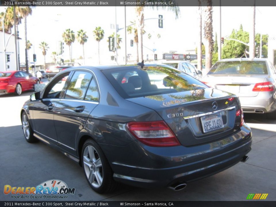 2011 Mercedes-Benz C 300 Sport Steel Grey Metallic / Black Photo #4