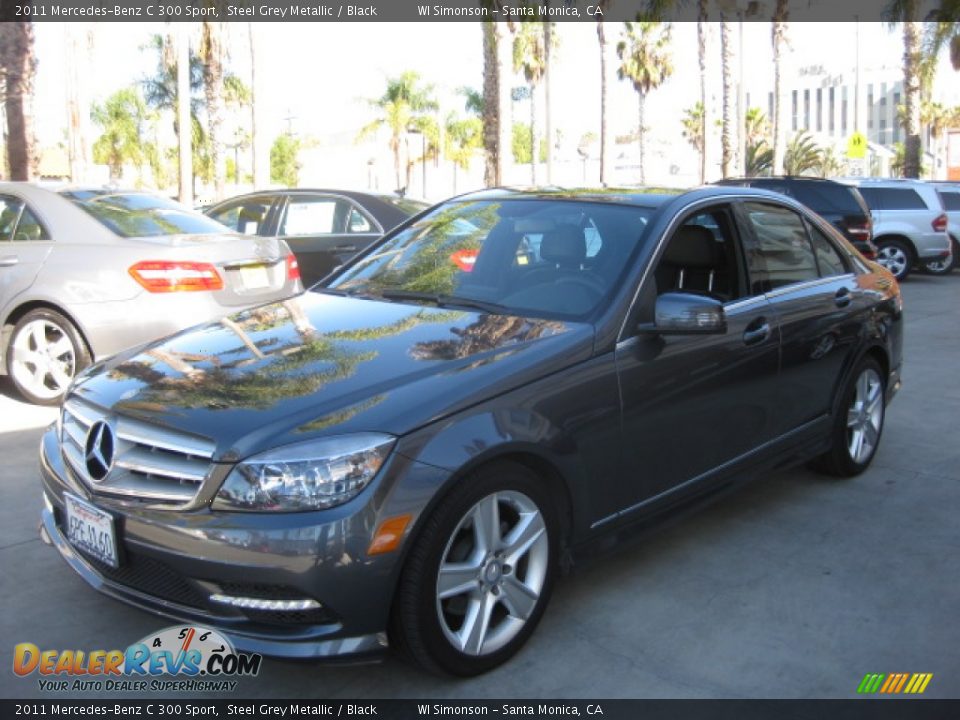 2011 Mercedes-Benz C 300 Sport Steel Grey Metallic / Black Photo #5