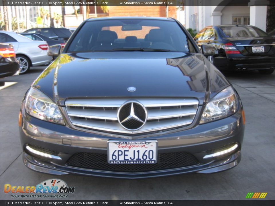 2011 Mercedes-Benz C 300 Sport Steel Grey Metallic / Black Photo #6