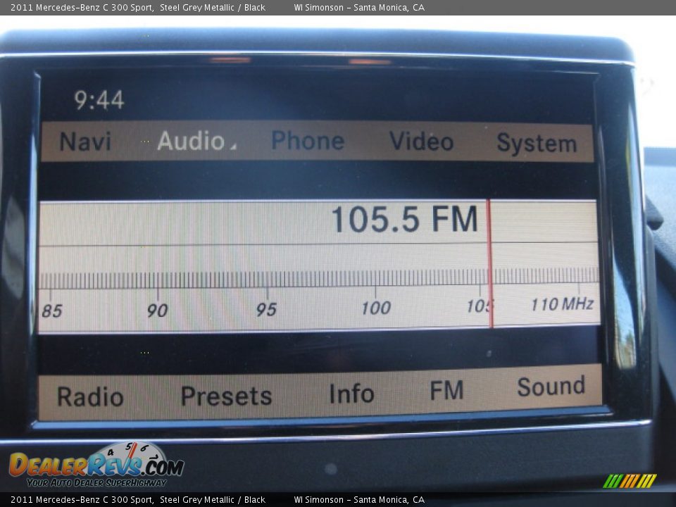 2011 Mercedes-Benz C 300 Sport Steel Grey Metallic / Black Photo #16