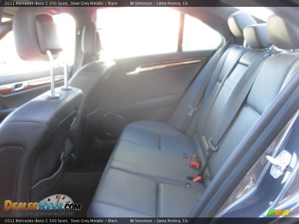 2011 Mercedes-Benz C 300 Sport Steel Grey Metallic / Black Photo #20