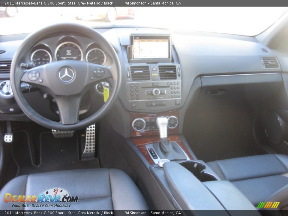 2011 Mercedes-Benz C 300 Sport Steel Grey Metallic / Black Photo #21