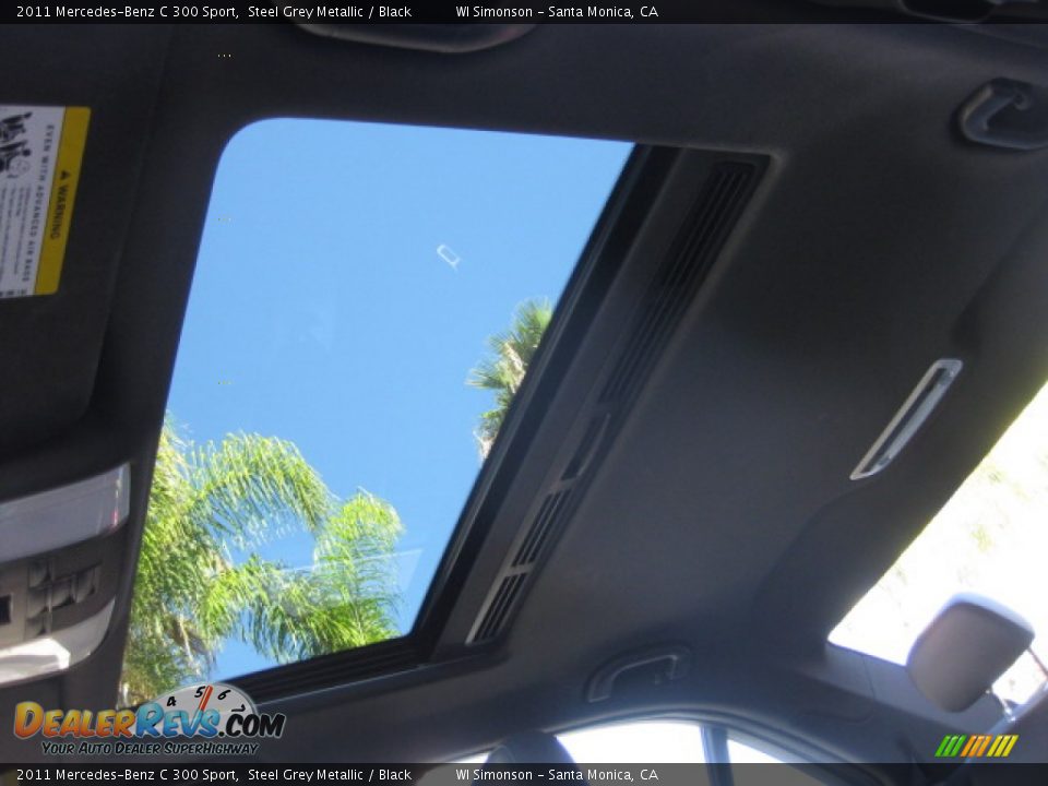 2011 Mercedes-Benz C 300 Sport Steel Grey Metallic / Black Photo #22