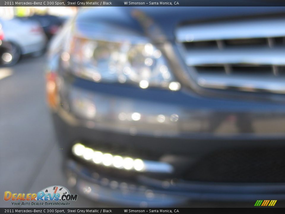 2011 Mercedes-Benz C 300 Sport Steel Grey Metallic / Black Photo #23