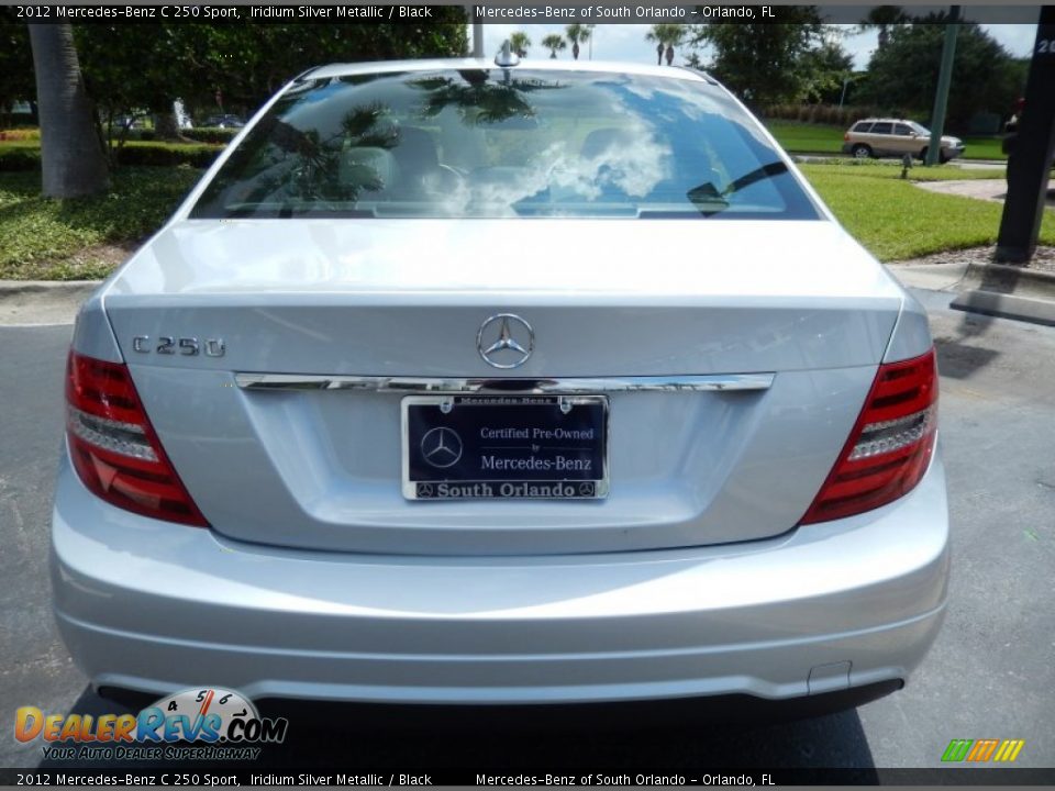 2012 Mercedes-Benz C 250 Sport Iridium Silver Metallic / Black Photo #6