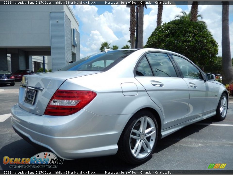 2012 Mercedes-Benz C 250 Sport Iridium Silver Metallic / Black Photo #7