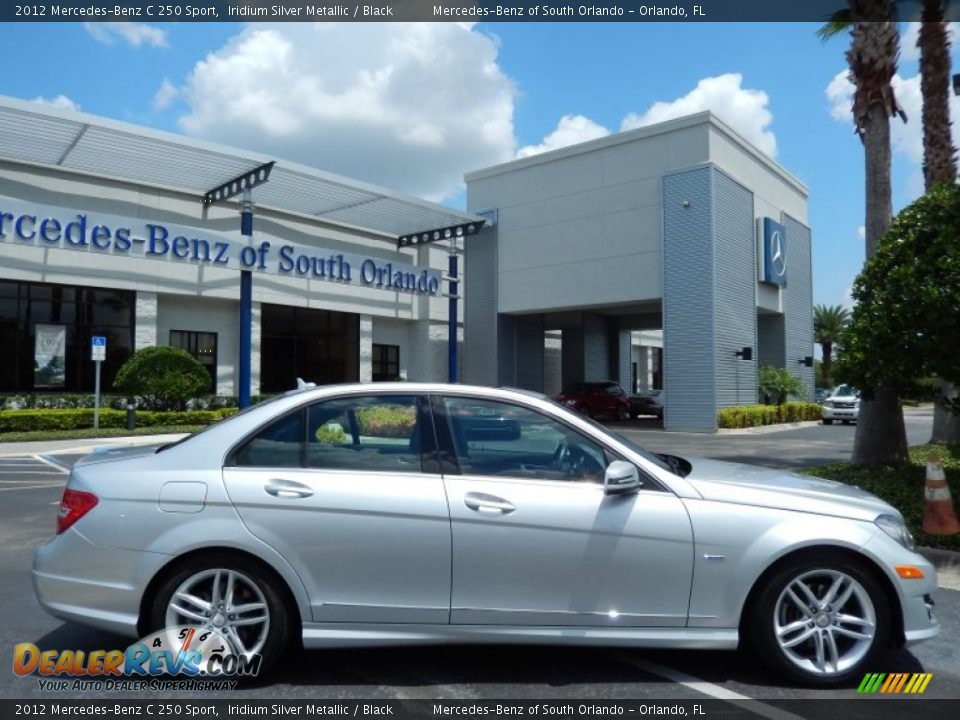 2012 Mercedes-Benz C 250 Sport Iridium Silver Metallic / Black Photo #8