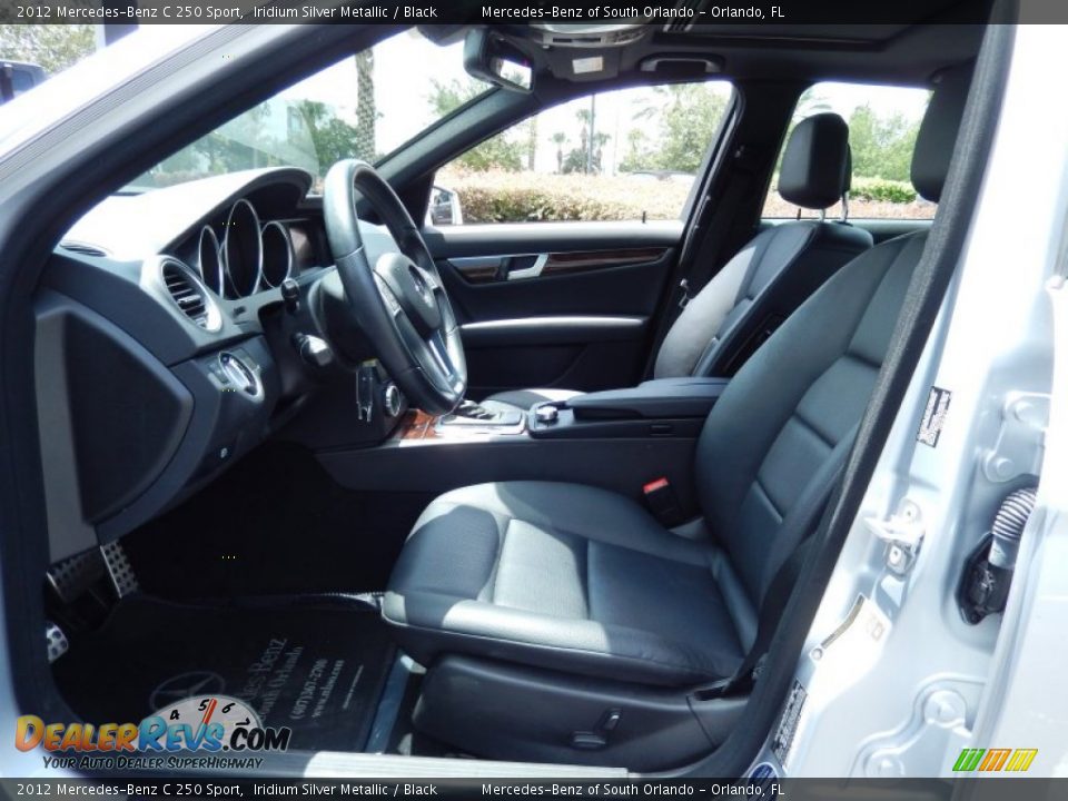 2012 Mercedes-Benz C 250 Sport Iridium Silver Metallic / Black Photo #12