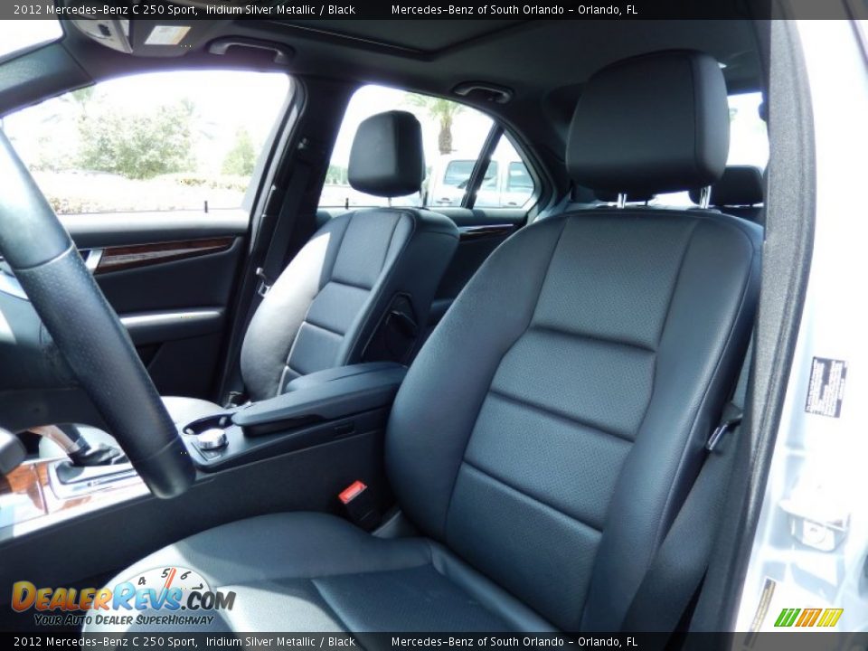 2012 Mercedes-Benz C 250 Sport Iridium Silver Metallic / Black Photo #13