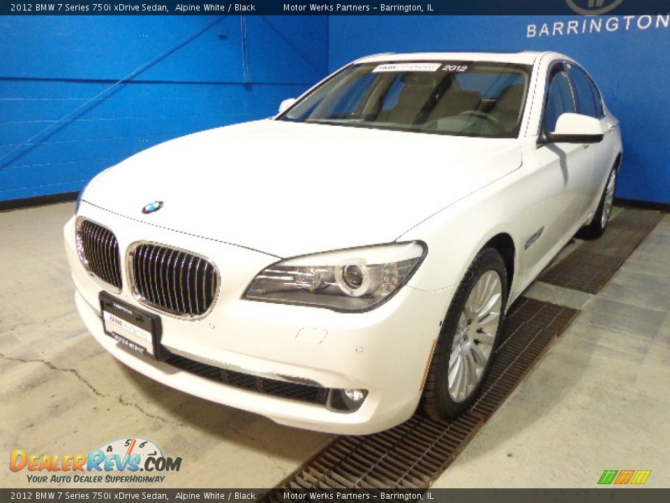 2012 BMW 7 Series 750i xDrive Sedan Alpine White / Black Photo #1