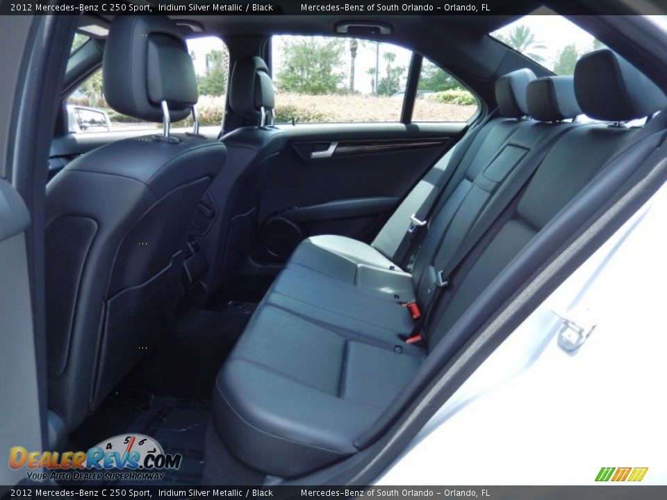 2012 Mercedes-Benz C 250 Sport Iridium Silver Metallic / Black Photo #15