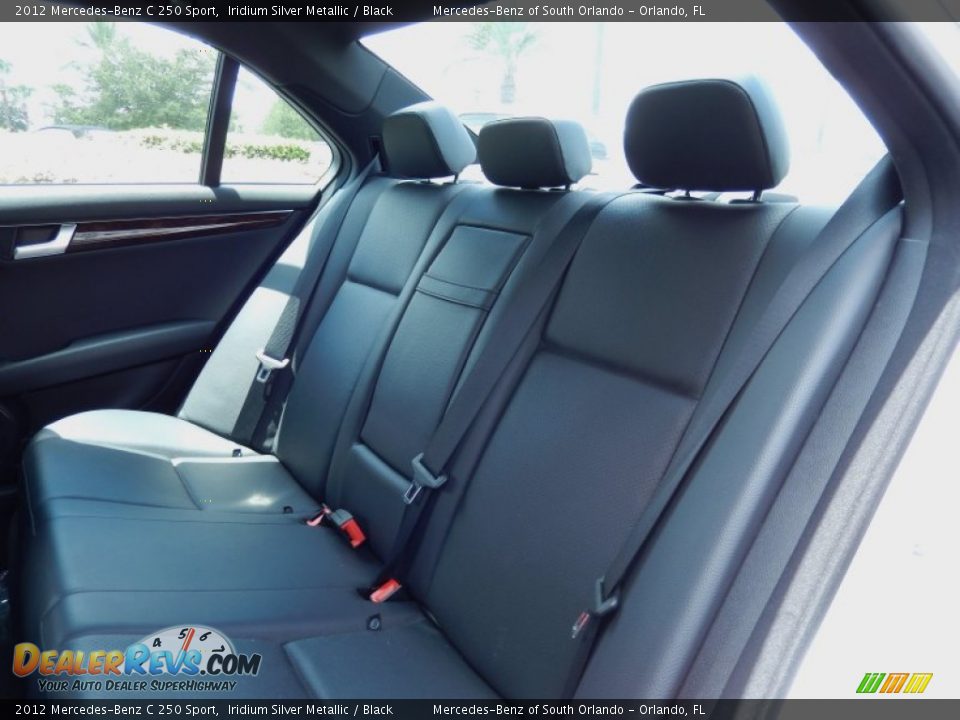 2012 Mercedes-Benz C 250 Sport Iridium Silver Metallic / Black Photo #16