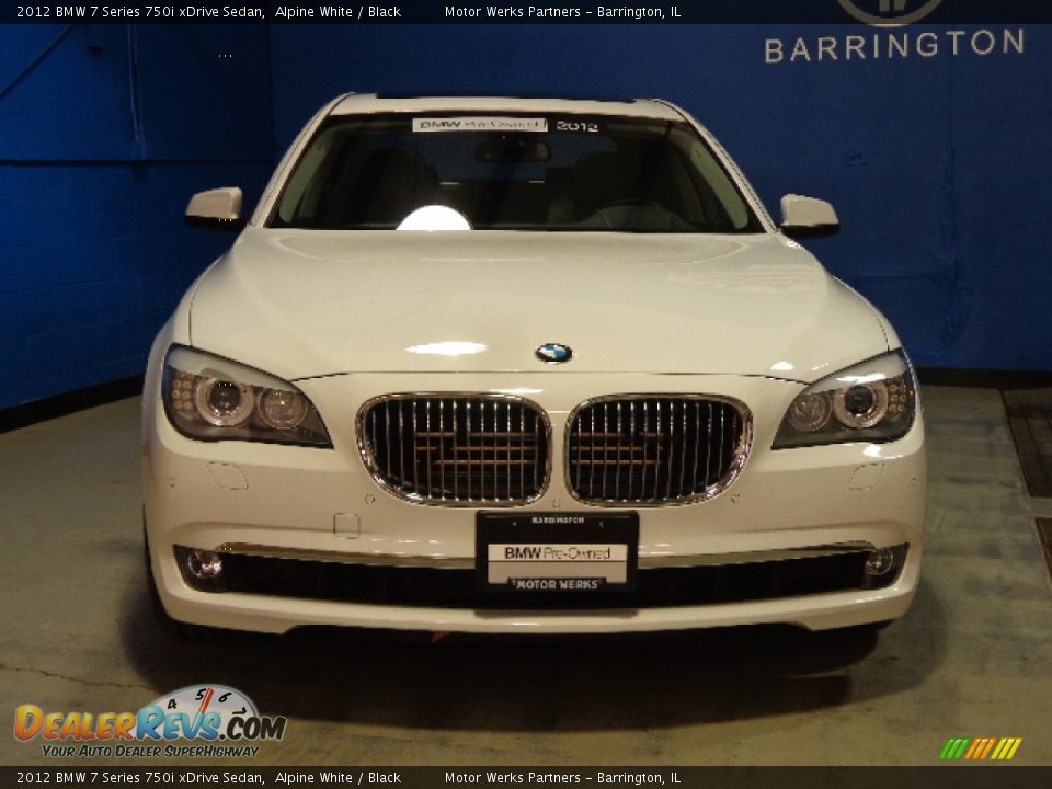 2012 BMW 7 Series 750i xDrive Sedan Alpine White / Black Photo #3