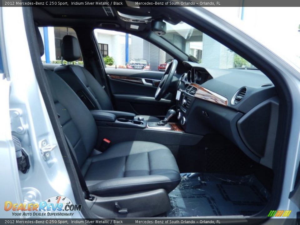 2012 Mercedes-Benz C 250 Sport Iridium Silver Metallic / Black Photo #17
