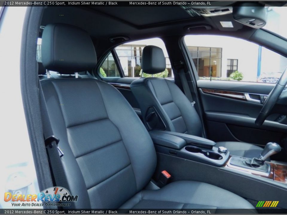 2012 Mercedes-Benz C 250 Sport Iridium Silver Metallic / Black Photo #18