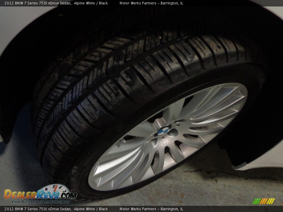 2012 BMW 7 Series 750i xDrive Sedan Alpine White / Black Photo #5