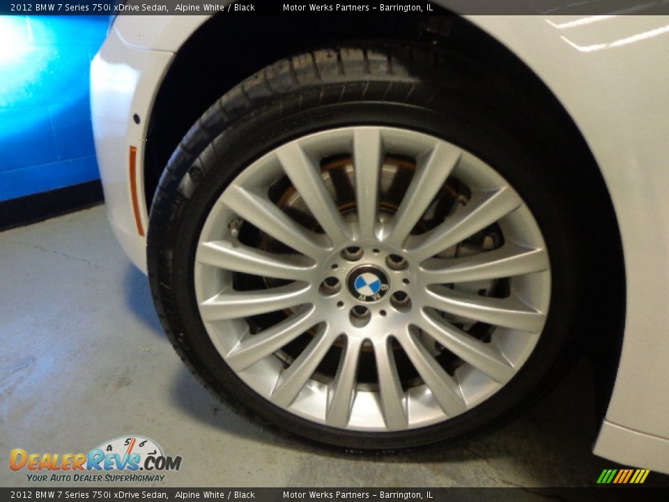 2012 BMW 7 Series 750i xDrive Sedan Alpine White / Black Photo #6
