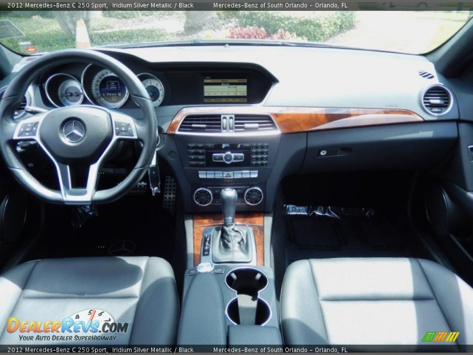 2012 Mercedes-Benz C 250 Sport Iridium Silver Metallic / Black Photo #20